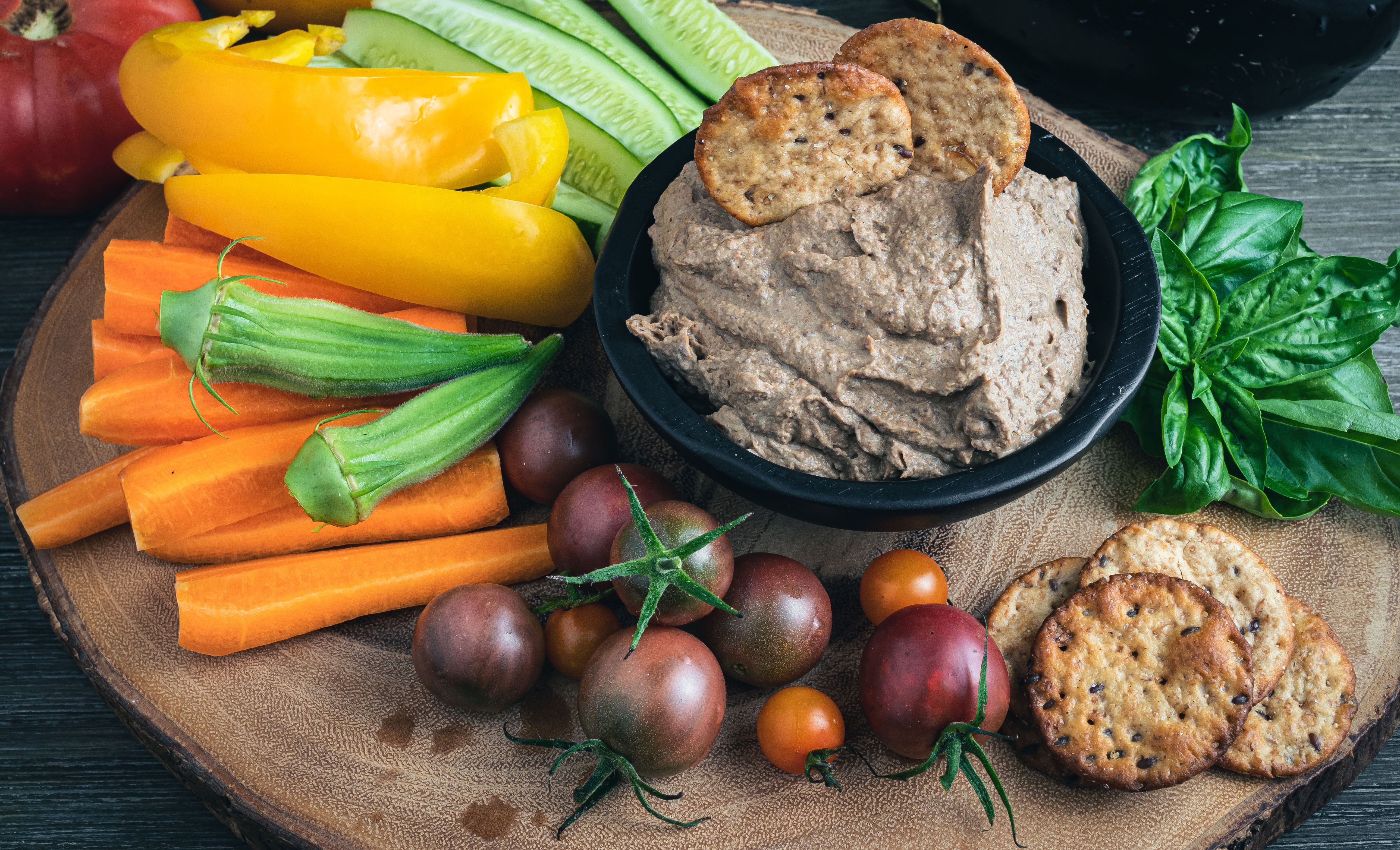 Black Bean Mushroom Hummus